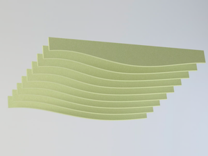 WAVE MORPH - Recycled plastic acoustic baffles _ IMPACT ACOUSTIC®